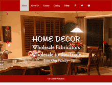 Tablet Screenshot of homedecorwf.com